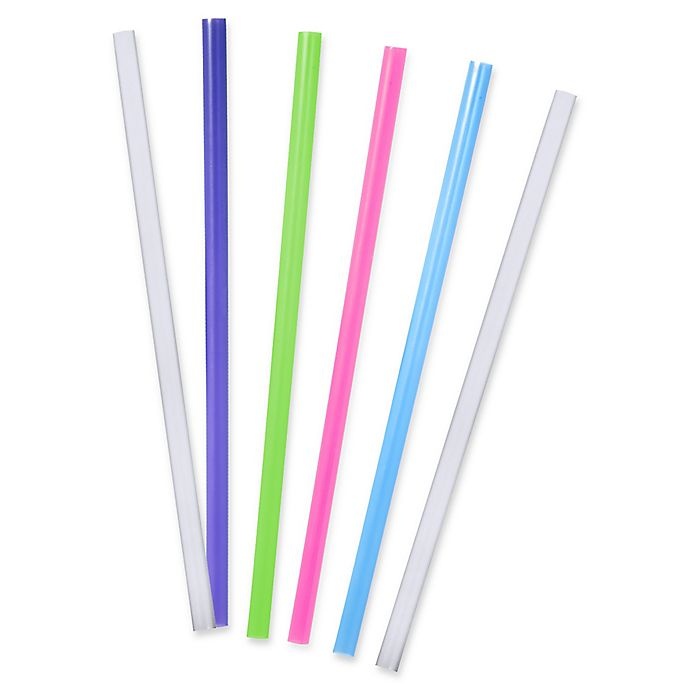 slide 1 of 1, Tervis 10-Inch Straight Drinking Straws - Fashion Colors, 6 ct