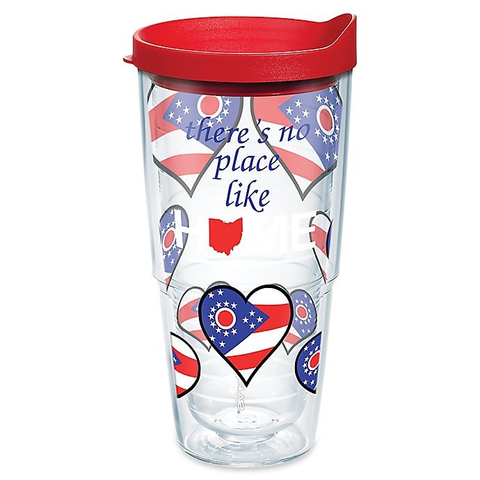 slide 1 of 1, Tervis No Place Like Ohio Wrap Tumbler with Lid, 24 oz