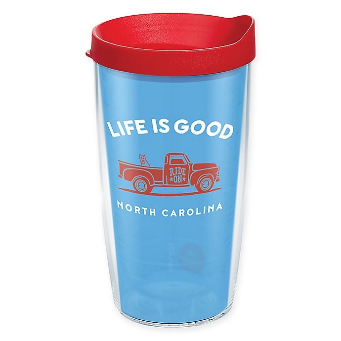 slide 1 of 1, Tervis North Carolina Truck Wrap Tumbler with Lid, 16 oz