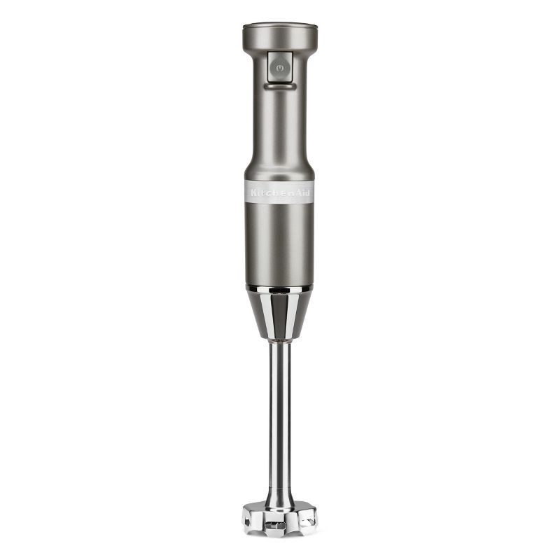 slide 1 of 4, KitchenAid Corded 3-Speed Hand Blender Contour Silver: Immersion Handheld Blender, Dishwasher-Safe, 180W, 1 ct