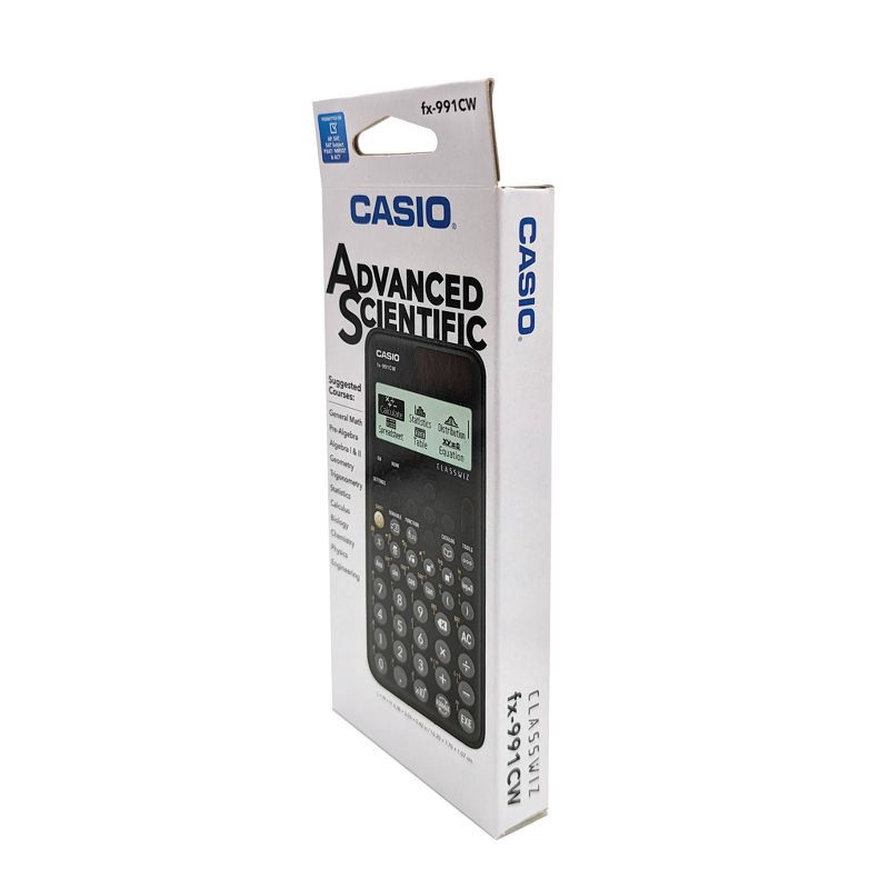 slide 5 of 5, Casio FX-991CW Advanced Scientific Calculator - Black: Approved for AP Calculus, SAT II, 1 ct