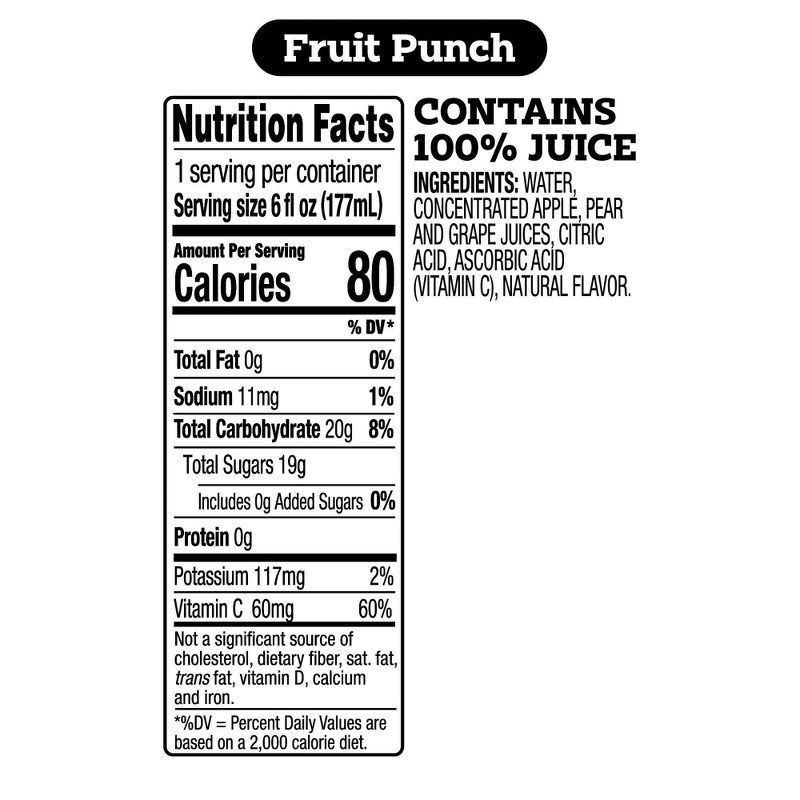 slide 5 of 5, good2grow Fruit Punch Juice - 6 fl oz Bottle, 6 fl oz