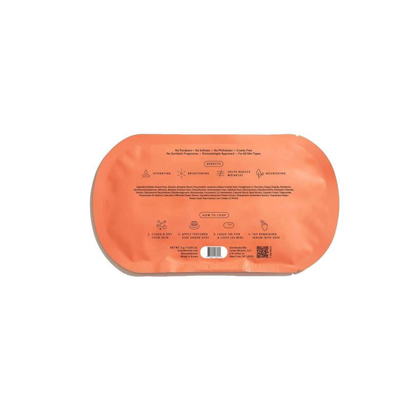 slide 2 of 6, LOOPS Rejuvenating Hydrogel Eye Mask, 1 ct
