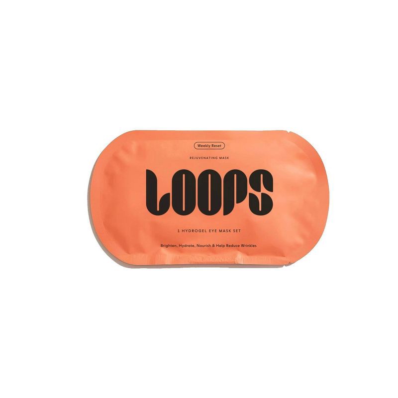 slide 1 of 6, LOOPS Rejuvenating Hydrogel Eye Mask, 1 ct