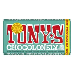 Tony's Chocolonely Everything Bar Candy - 6.35oz