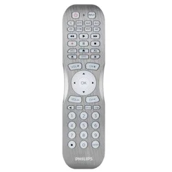 Philips 8-Device Backlit Universal Remote Control - Brushed Graphite