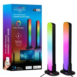 Enbrighten Vibe Wi-Fi Spectrum RGBIC Gaming Light Bar with Music Sync and Color Changing: Special Effects LED Strips & USB Power