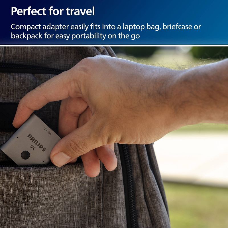 slide 6 of 7, Philips 8K HDMI 2-Port Switch - Silver: AV Switches, 2-Way HDMI Connection, 1 ct