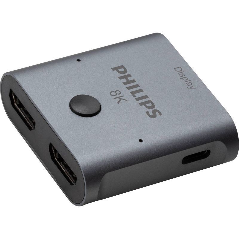 slide 7 of 7, Philips 8K HDMI 2-Port Switch - Silver: AV Switches, 2-Way HDMI Connection, 1 ct