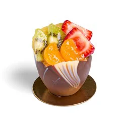 H-E-B Bakery Fresh Fruit Chocolate Tulip Cup Pastry