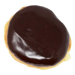 H-E-B Bakery Chocolate Iced Bavarian Creme Filled Bismark Donut