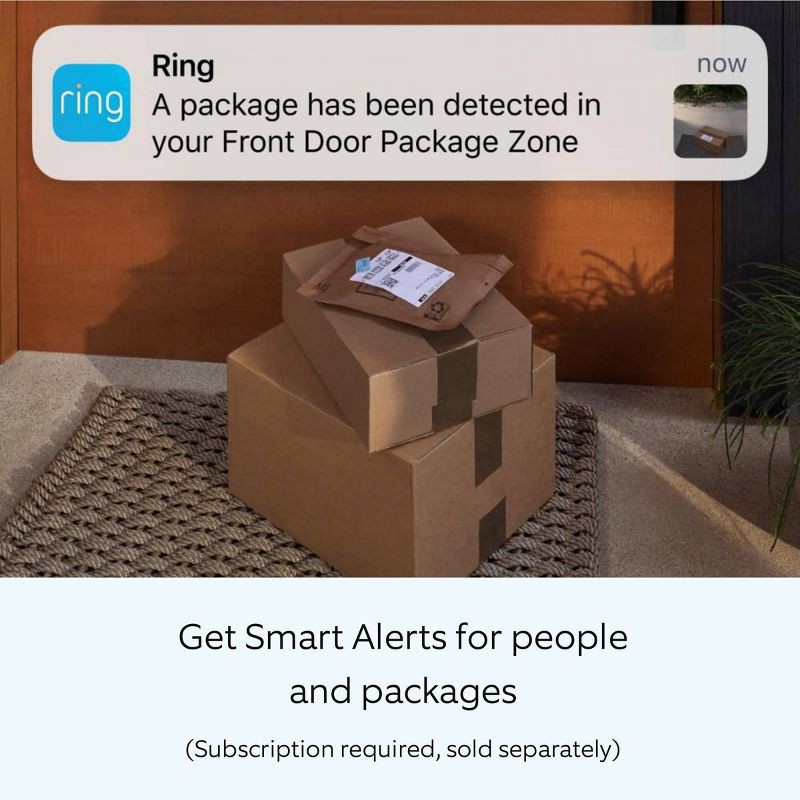 slide 4 of 9, Ring Battery Doorbell Pro: Wireless Video Security System with Night Vision, 1 ct