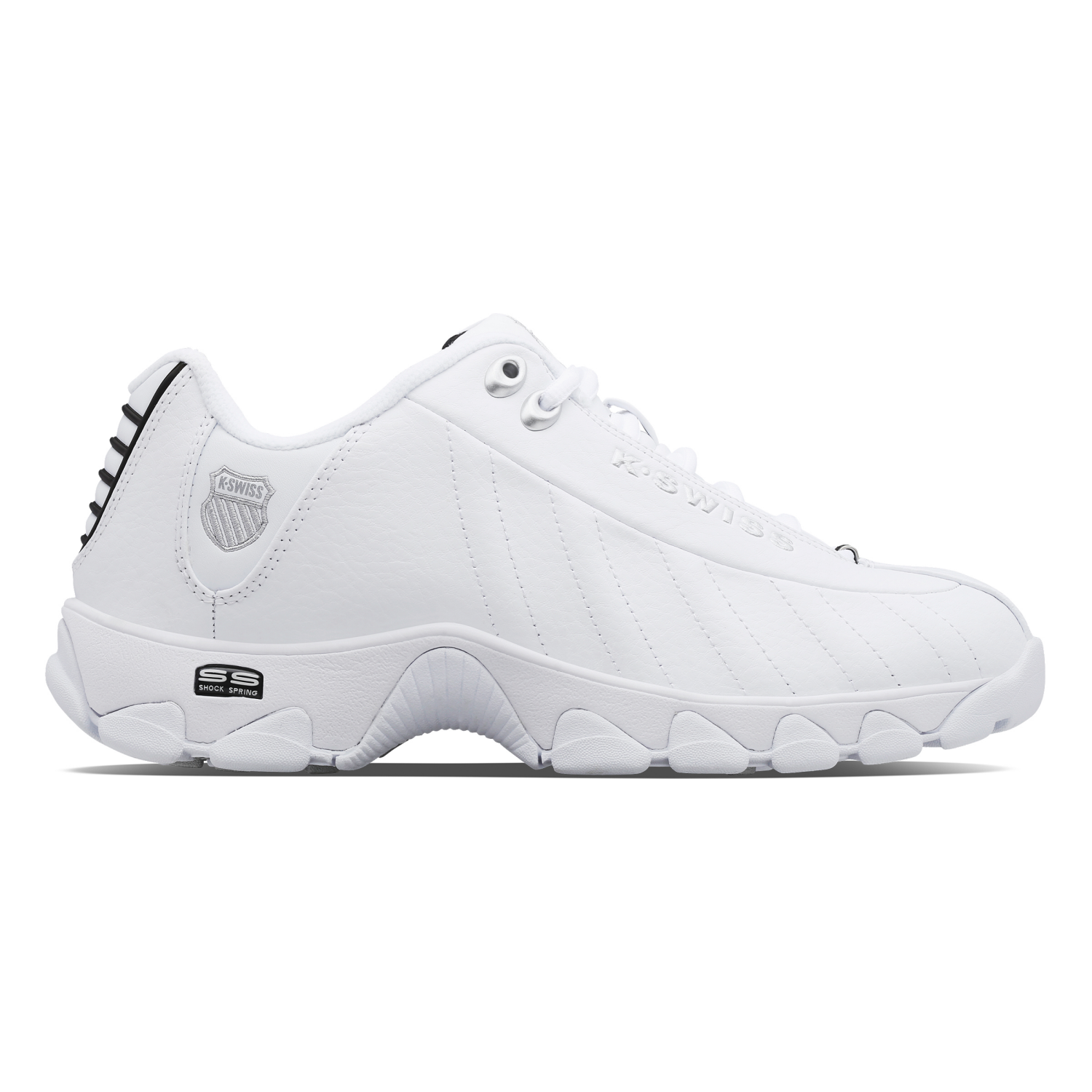 slide 5 of 6, K SWISS K-Swiss Men's Sneaker, White, Size 14, Size 14