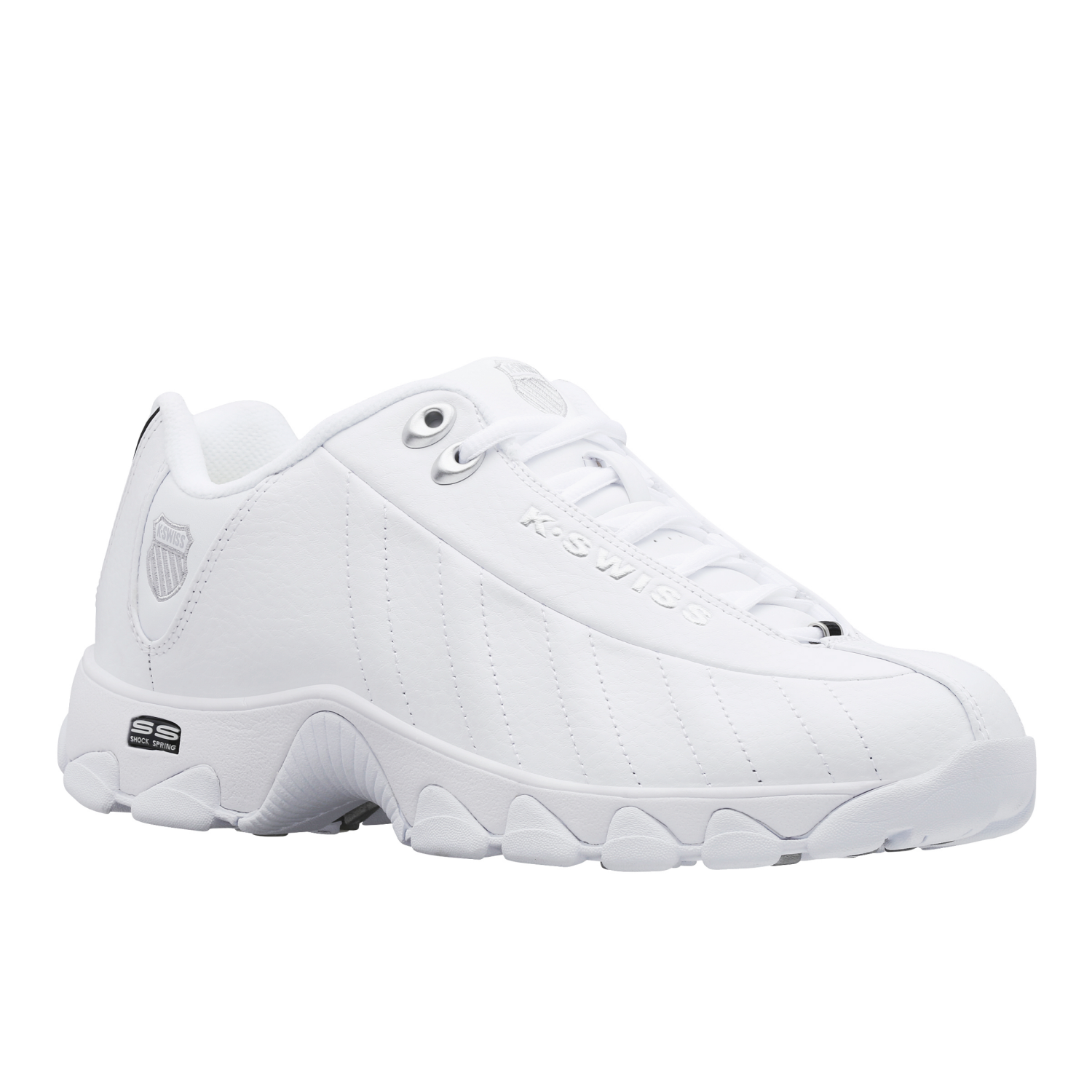 slide 1 of 6, K SWISS K-Swiss Men's Sneaker, White, Size 14, Size 14