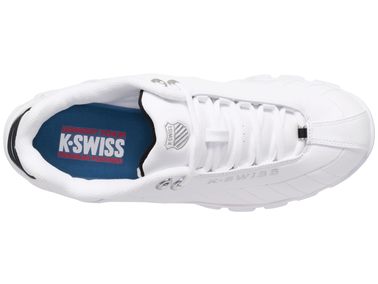 slide 4 of 4, K SWISS K-Swiss Men's Sneaker, White, Size 9.5, 1 ct