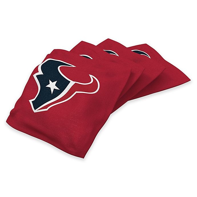 slide 1 of 1, NFL Houston Texans Regulation Cornhole Bean Bags - Red, 4 ct; 16 oz