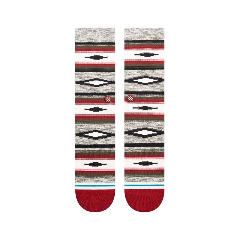 slide 5 of 8, STANCE Men's Striped Blanket Crew Socks 2pk - Red/Blue L, 2 ct