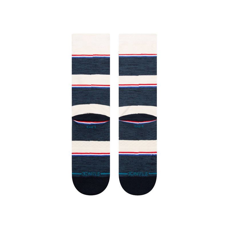 slide 7 of 8, STANCE Men's Striped Blanket Crew Socks 2pk - Red/Blue L, 2 ct