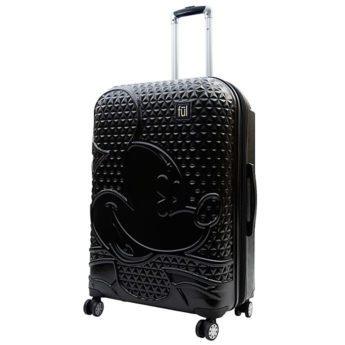 slide 3 of 6, ful Textured Mickey Mouse Hard Sided Rolling Luggage, 29 in