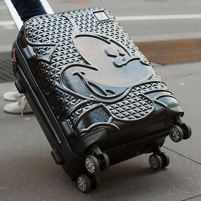 slide 5 of 6, ful Textured Mickey Mouse Hard Sided Rolling Luggage, 29 in