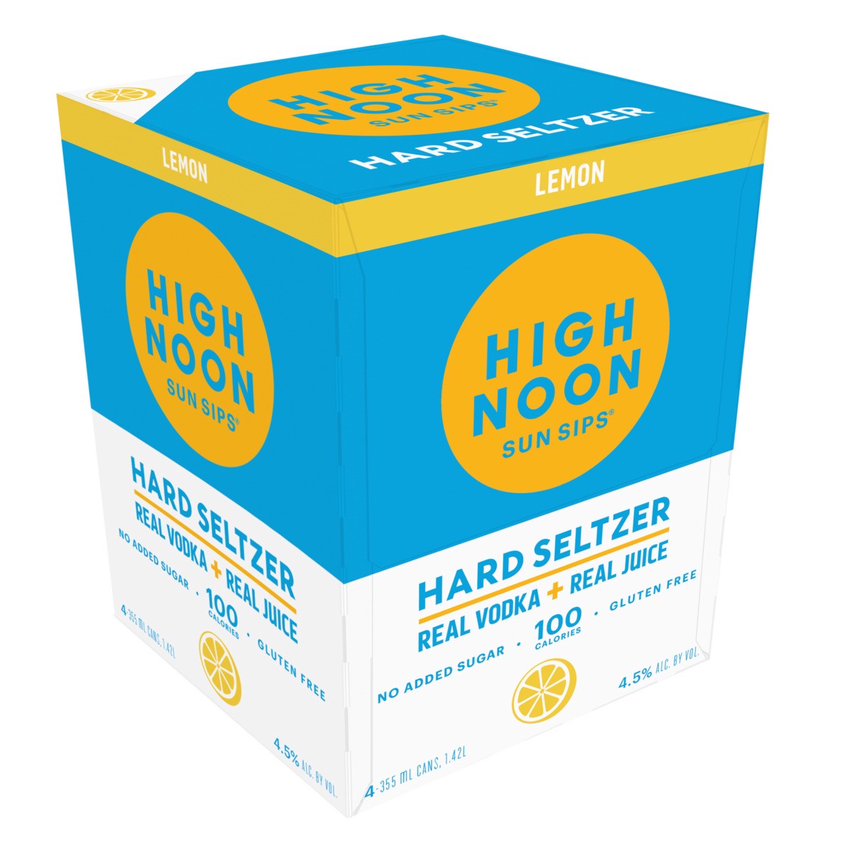 slide 2 of 3, High Noon Vodka Hard Seltzer, Lemon, Can, 355 ml