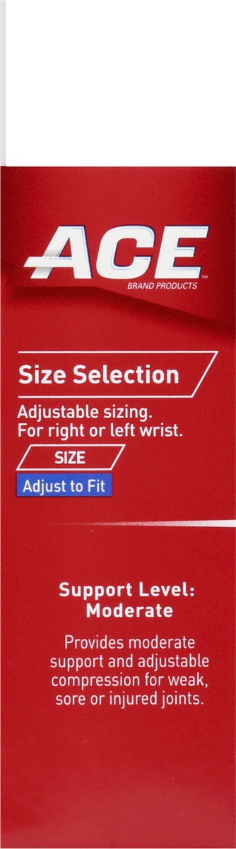 slide 5 of 9, Ace Adjustable One Size Wrist Support, One Size