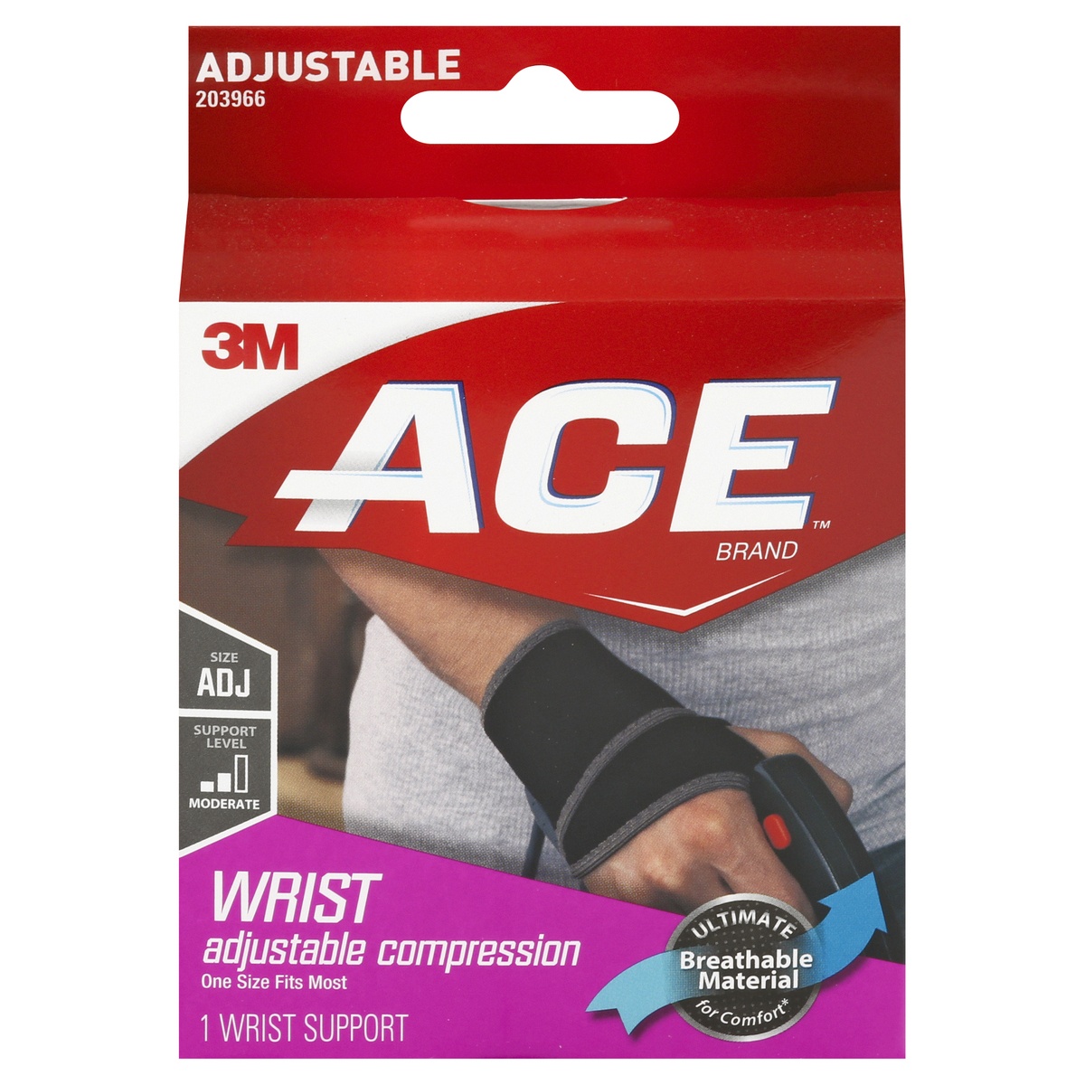 slide 1 of 9, Ace Adjustable One Size Wrist Support, One Size