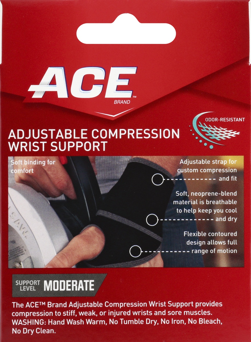 slide 8 of 9, Ace Adjustable One Size Wrist Support, One Size
