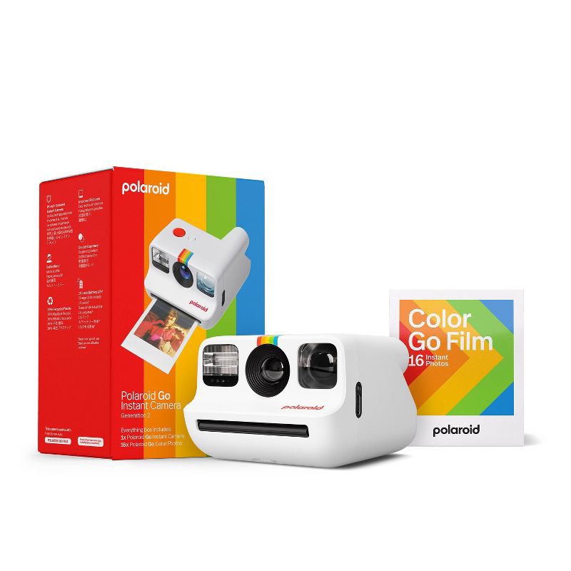slide 1 of 9, Polaroid Go Everything Box Bundle (Gen 2) - White: Automatic Focus Instant Film Camera, 1 ct