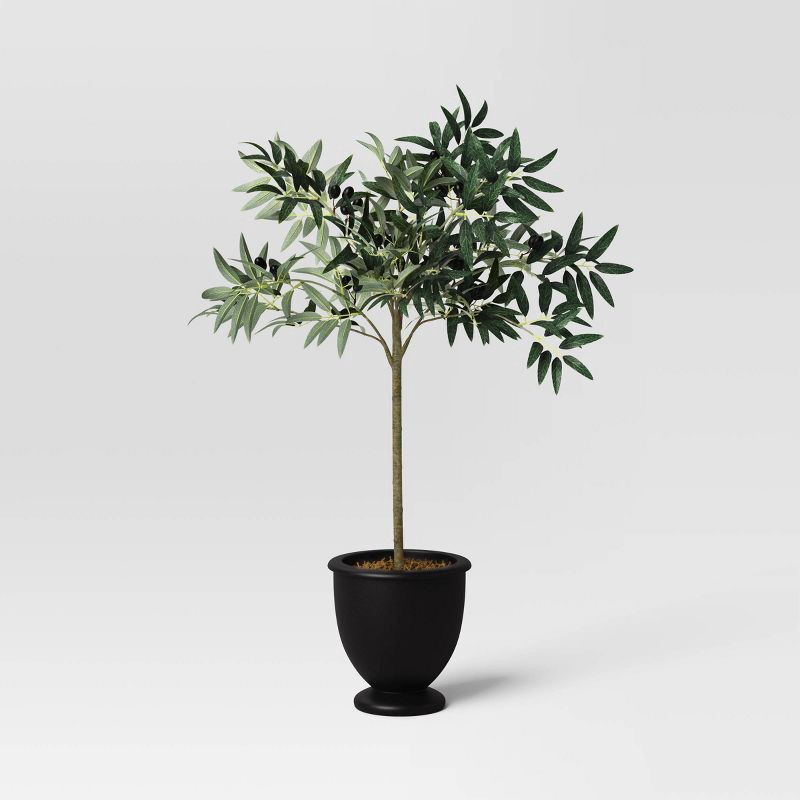slide 1 of 4, 30" Olive Tree in Pot Artificial Plant - Threshold™, 1 ct