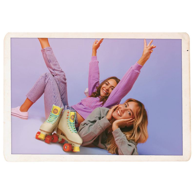 slide 2 of 15, GEM Skates Quad Roller Skate - Gray/Mint Green, 1 ct