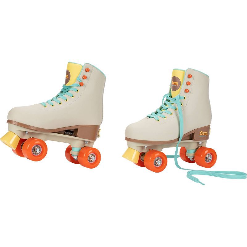 slide 7 of 15, GEM Skates Quad Roller Skate - Gray/Mint Green, 1 ct