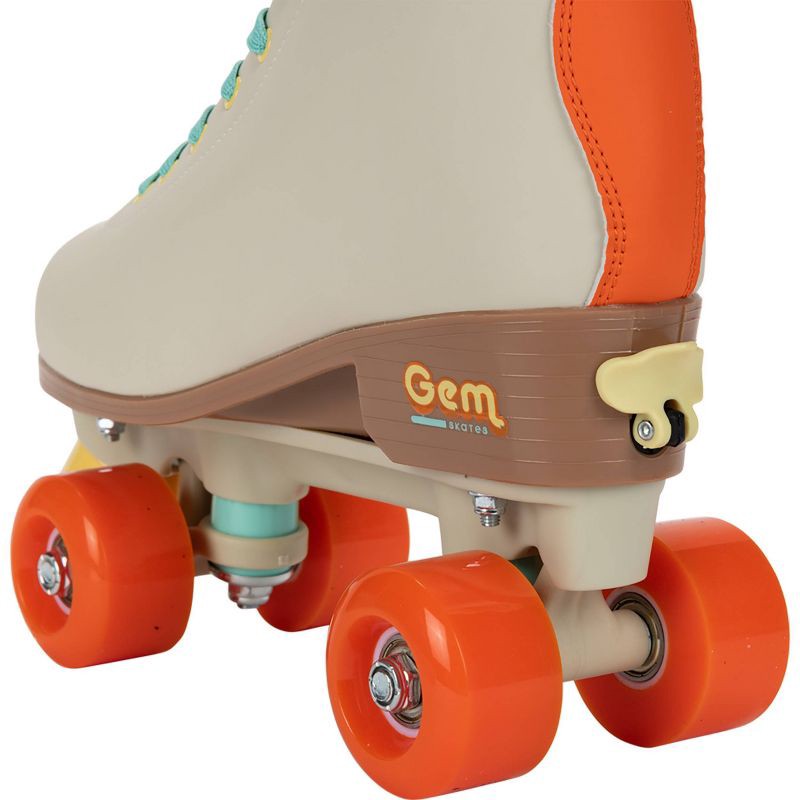 slide 9 of 15, GEM Skates Quad Roller Skate - Gray/Mint Green, 1 ct