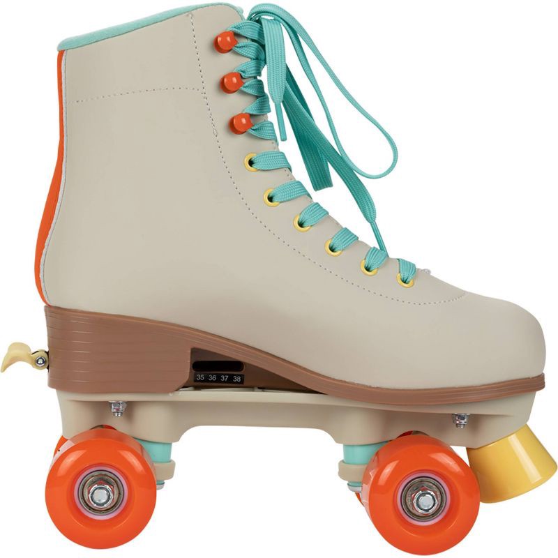 slide 12 of 15, GEM Skates Quad Roller Skate - Gray/Mint Green, 1 ct