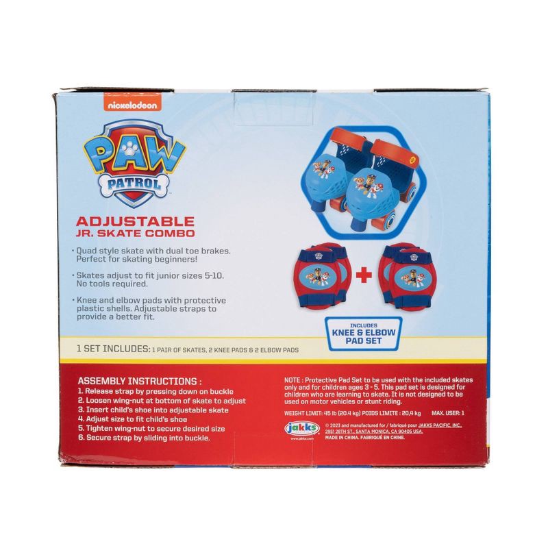slide 10 of 11, PAW Patrol Jr.Roller Kids' Roller Skate with Pad Set, 1 ct