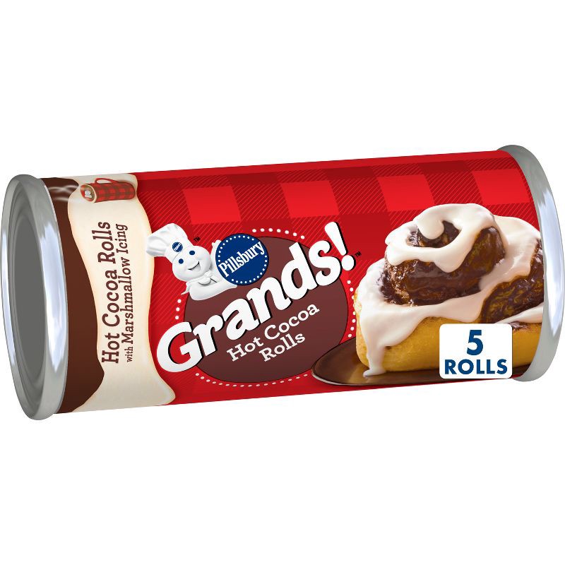 slide 1 of 7, Pillsbury Grands Hot Cocoa Marshmallow Rolls - 17.5oz/5ct, 5 ct; 17.5 oz