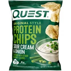 Quest Protein Chips, Sour Cream & Onion, Original Style