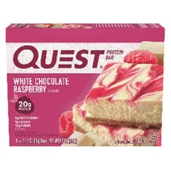 Quest Protein Bar, White Chocolate Raspberry Flavor