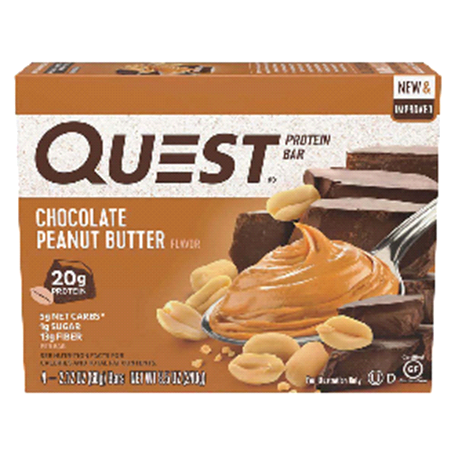 slide 1 of 3, Quest Protein Bar, Chocolate Peanut Butter, 4 ct