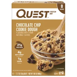 Quest Protein Bar, Chocolate Chip Cookie Dough Flavor, Value Pack