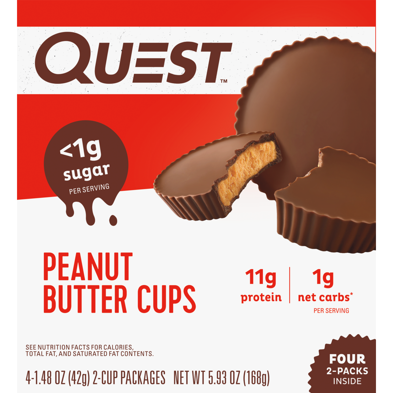 slide 7 of 8, Quest Peanut Butter Cups, 4 ct
