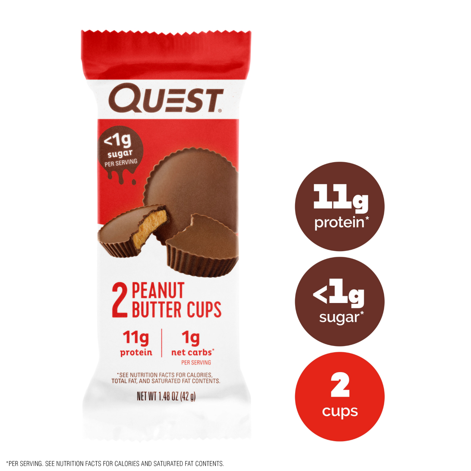 slide 8 of 8, Quest Peanut Butter Cups, 4 ct