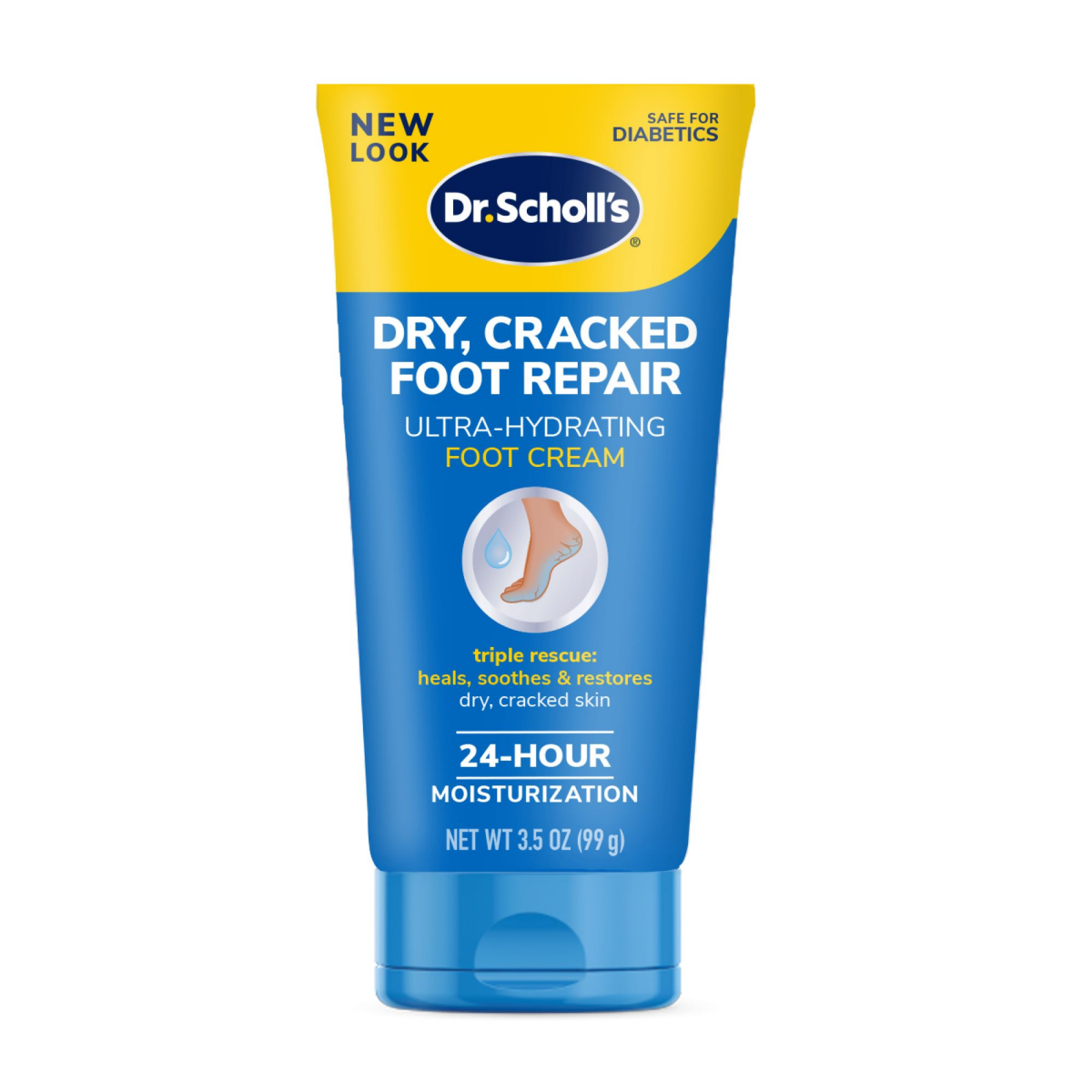 slide 1 of 21, Dr. Scholl's Dry, Cracked Foot Repair Ultra-Hydrating Foot Cream 3.5 oz, Lotion with 25% Urea for Dry Cracked Feet, Heals and Moisturizes for Healthy Feet, 3.5 oz