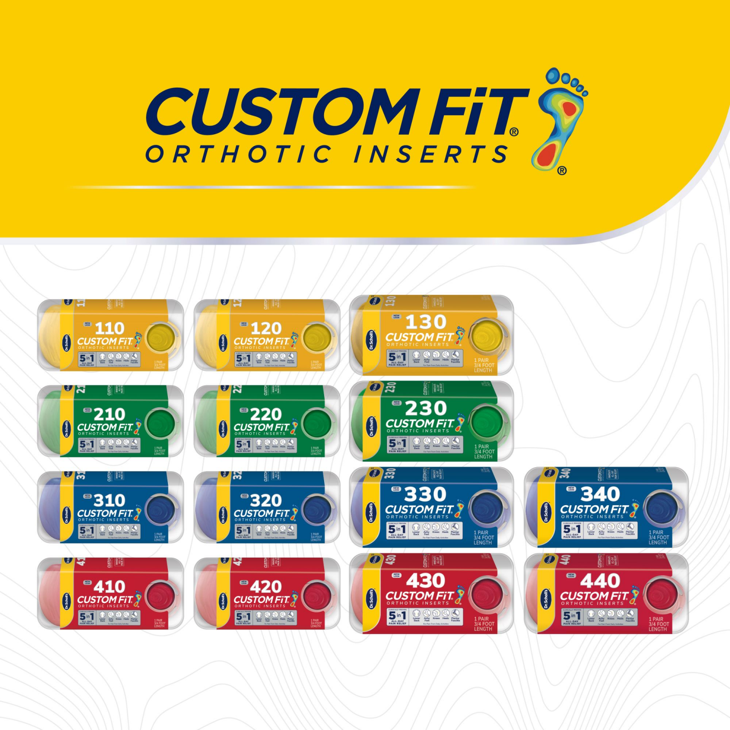 slide 3 of 5, Dr. Scholl's Custom Fit Cf430 Orthotic Inserts, 1 Pair, 1 ct