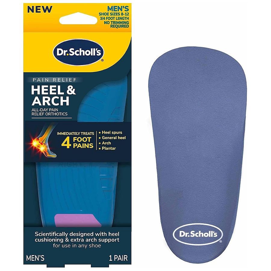 slide 3 of 5, Dr. Scholl's Heel & Arch All Day Pain Relief Orthotics for Men, 1 ct