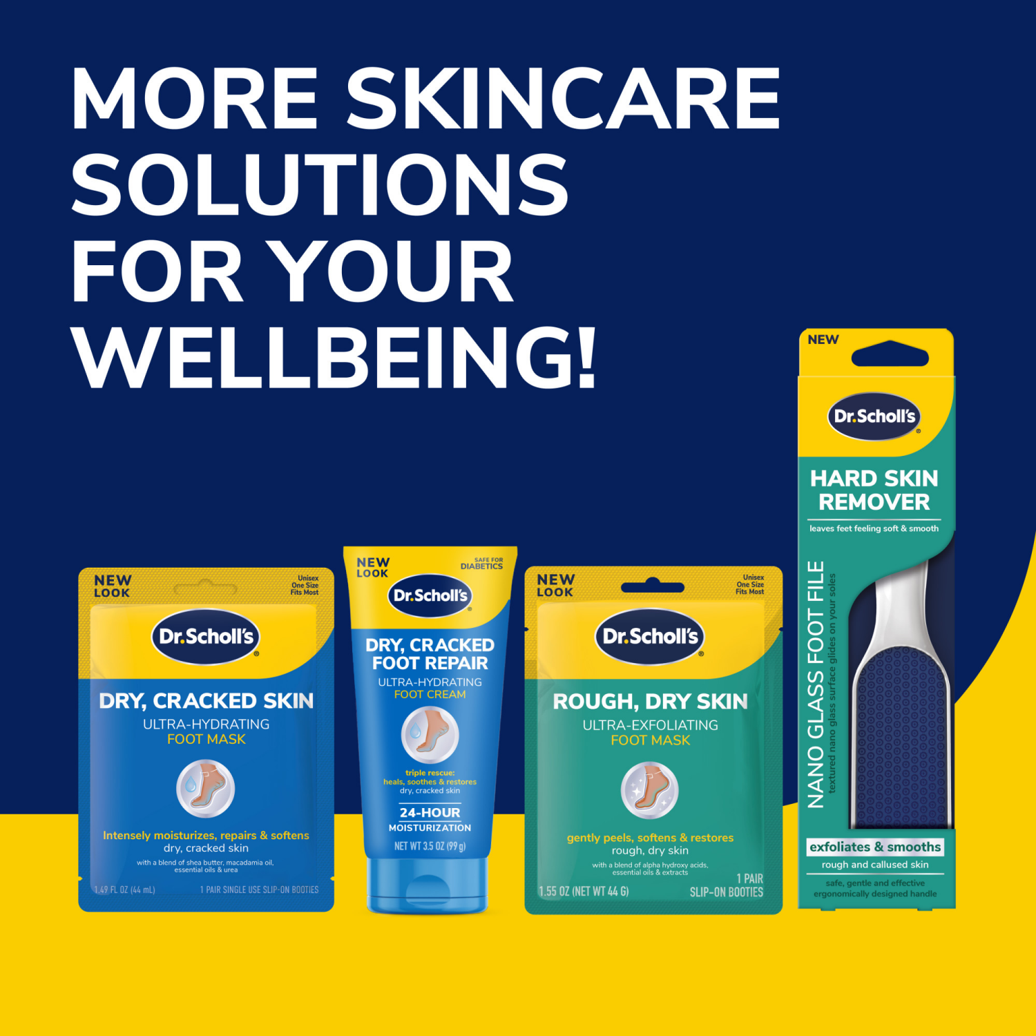 slide 3 of 8, DR SCHOLLS Dr. Scholl's Rough, Dry Foot Renewal Ultra Overnight Treatment Kit With Ultra Overnight Foot Cream 3 Oz And 1 Pair Toeless Foot Sleeves To Deeply Moisturize, 3 oz