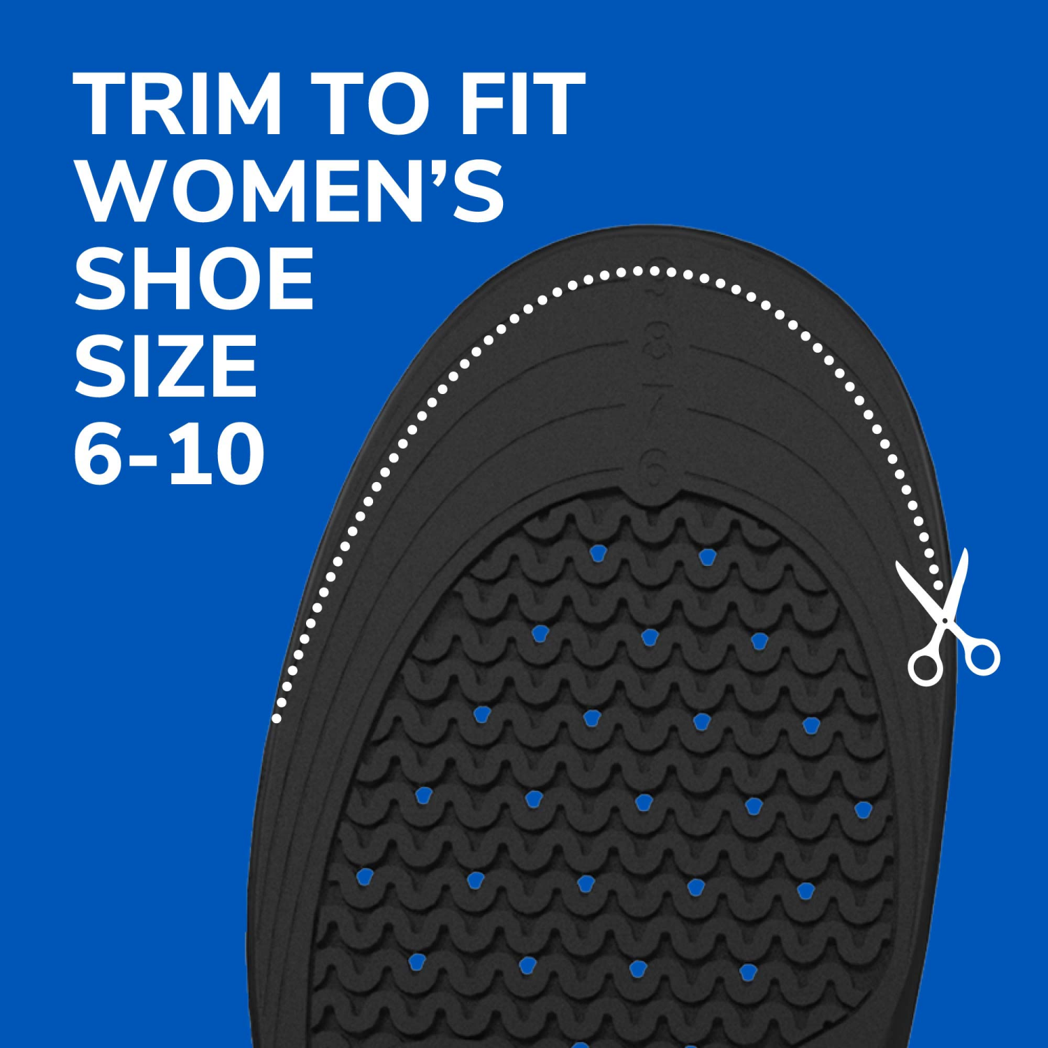 slide 4 of 5, Dr. Scholl's Work All-Day Superior Comfort Insoles (with) Massaging Gel, Women, 1 Pair, Trim to Fit, 1 ct