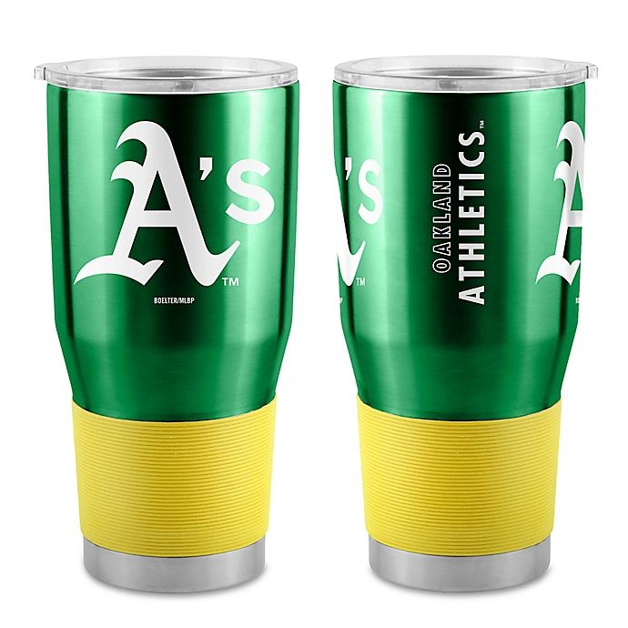 slide 1 of 1, MLB Oakland Athletics Boelter Stainless Steel Insulated Tumbler, 30 oz