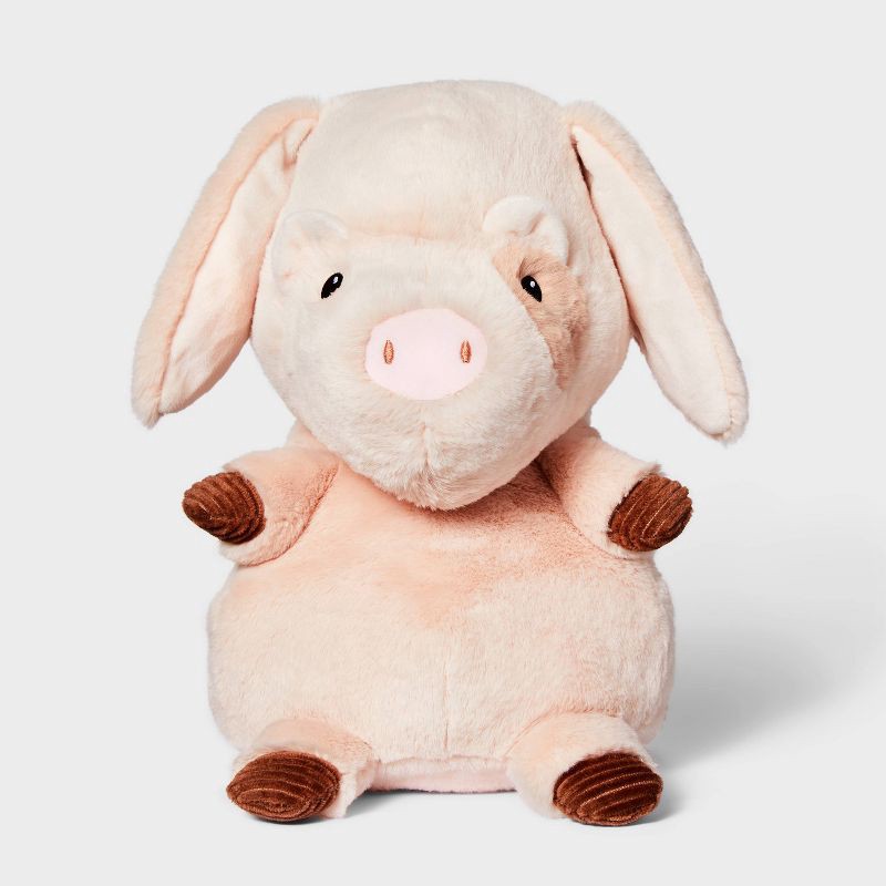 slide 1 of 4, 11" Pig Stuffed Animal - Gigglescape™: Zoo Theme, 1 Year+, 0.5 lbs, 0.5 lb