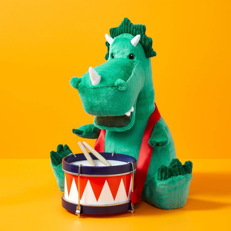 slide 2 of 5, 21'' Dinosaur Stuffed Animal - Gigglescape™: 1 Year+, 0.5 lbs, 0.5 lb